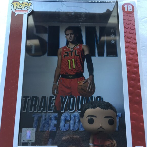 NEW Slam Magazine Cover NBA Atlanta Hawks Trae Young Funko Pop Figure #18 - Picture 6 of 12